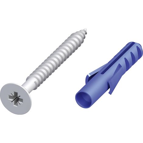 alfer Befestigungs-Set 30 mm 30 x 3 mm Stahl verzinkt silber Gewindeschrauben (1/2)