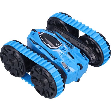 Voiture acrobatique télécommandée sans fil 2,4 GHz 2 en 1, 4x4, double face rotative, jouet pour enfants, bleu (1/5)