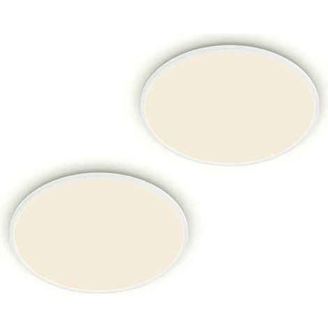 [NEUWERTIG] B-Ware Philips Led Deckenlampe Deckenleuchte Leuchte Ip44 2er Set Rund 25cm 4000 K