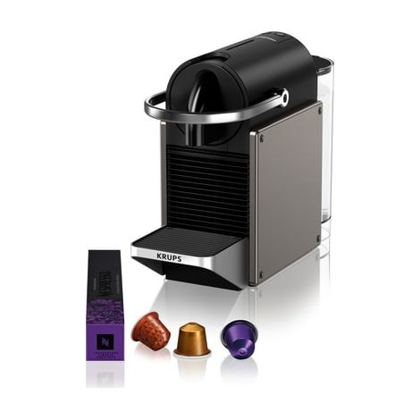 Krups Pixie Redesign Titane Machine à café Nespresso