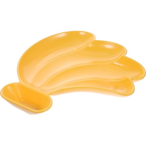 Bol de Service Banane en Céramique Jaune, Pièce Unique (1/5)