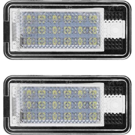 Ulisem-Kit de bombillas Led para matrícula de coche, Hop-Lpl0114 para Audi A3, S3, A4, S4, B6, B7, A6, C6, S6 A, 2 uds. (1/4)