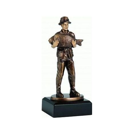 Figura de pescador en resina Victoria de 25 cm decorativa