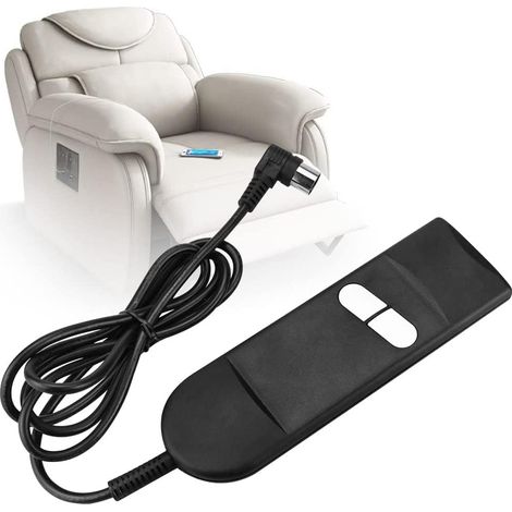 Ej.Life Contrôleur de Fauteuil Inclinable, Télécommande du Fauteuil de Relaxation Manuelle Télécommande à 2 Boutons Commutateur Commande (1/5)