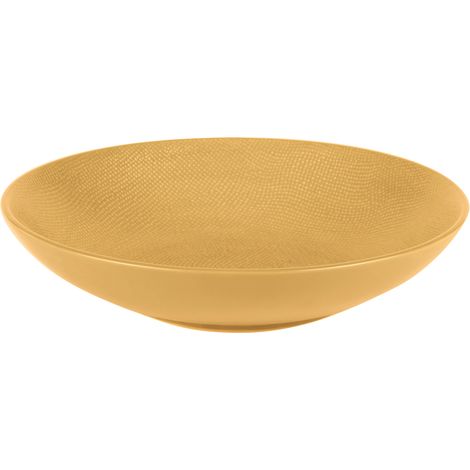 Table Passion - Grande assiette creuse Vésuvio safran 25 cm (lot de 6)