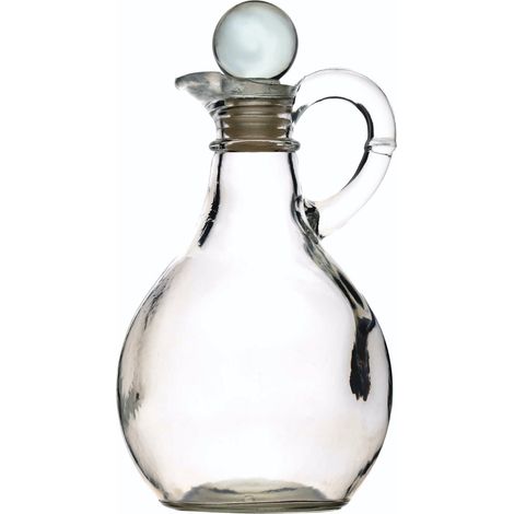 KitchenCraft Bottiglia per olio o aceto di vetro 300 ml trasparente