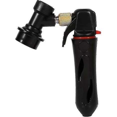 Injecteur de CO2 portable pour fûts Cornelius avec vanne à bille - Outil compact de carbonatation pour bière et vin (1/5)