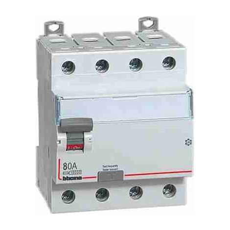 BTIG744AC80 Interruttore differenziale SALVAVITA 4P - tipo AC - In= 80A - Idn= 0.3A