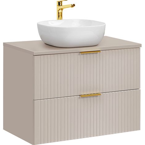 Meuble simple vasque 80cm Adriel Cachemire (1/5)