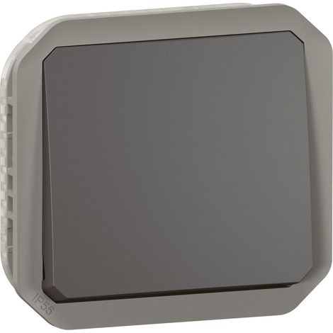 Legrand - Poussoir NO Plexo composable - Anthracite (1/5)