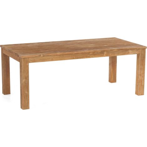 Sonnenpartner Gartentisch Charleston 200x100 cm Teakholz Old Teak Tisch Esstisch