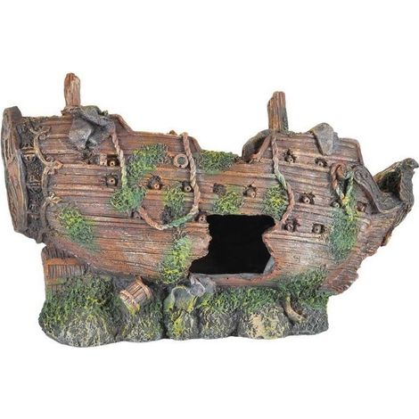 Bateau décoration pour aquarium : 26 cm de long. Pour eau douce, de mer ou eau froidev (1/3)