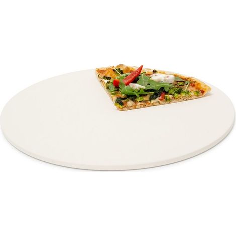 Pierre à pizza 33 cm Épaisseur 1 cm en cordiérite Pour cuisson au four Pizzas croustillantes et juteuses (1/5)