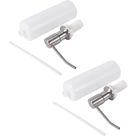 Ensemble de 2 Distributeur savon acier inoxydable 304 pour cuisine - acier inoxydable alimentaire - séchage rapide et efficace (1/5)