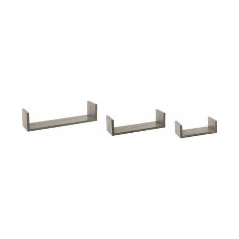 3er-Set Edge Regale GRAUEICHE (1/2)