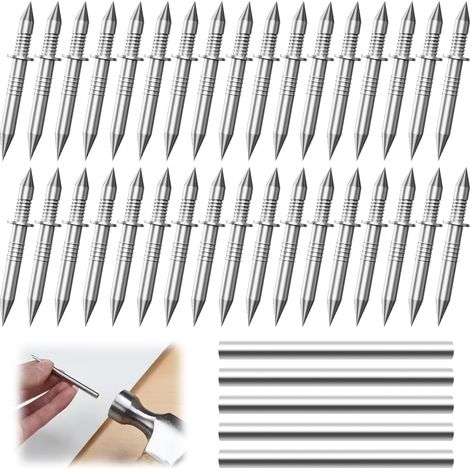 500 Pièces Clous à Double Tête, Clous pour Plinthes sans Couture (1/5)