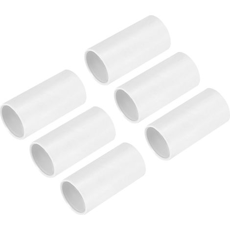Lot de 6 Raccord Conduit PVC Droit 20mm Pour Tuyau Électrique (1/5)