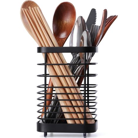 Panier à couverts en acier inoxydable pour tiroir de cuisine, rangement métallique pour tous vos ustensiles de table