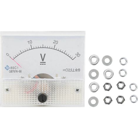 Zeiger-Gleichstrom-Voltmeter, Panel-Volt-Spannungsmesser, Messgerät 85C1, Gleichstrom 030V