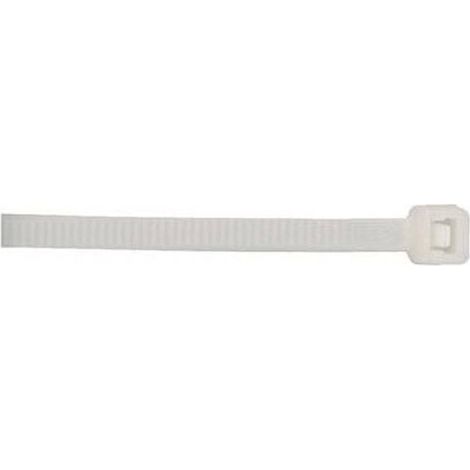 Colliers Électricien Lot de 100 - 9,0 x 380 mm - Blanc - Résistants et Pratiques - D-Work