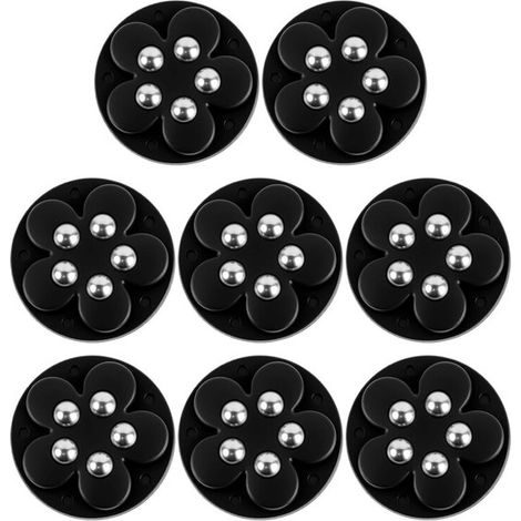 Ruedas giratorias de alta resistencia para muebles (150 kg),giratorias 360°,autoadhesivas con freno,8 unidades (1/5)