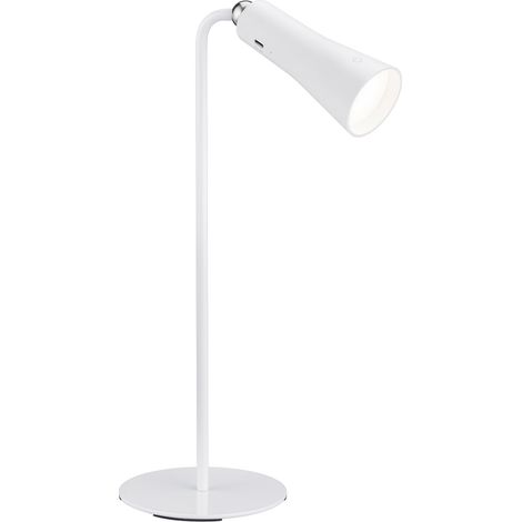 Lampada da Tavolo USB da Interno a LED SMD in Metallo Bianco Opaco (1/5)