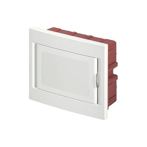 Tableau d'encastrement 12 modules avec cadre blanc et porte blanc 315x215x75mm IP40 FAEG - FG14612