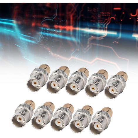 Adaptateur coaxial RF, BNC femelle vers SMA mâle, BNCK/SMA, vendu par paquets de 10. (1/5)