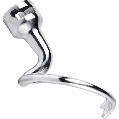 Gancio impastatore a spirale in acciaio inox per robot da cucina con testa inclinabile da 4,5 litri, modello K45DH (1/5)