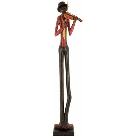 Standing Jazz Band Violinist - Ornament - L10 x W10 x H60 cm