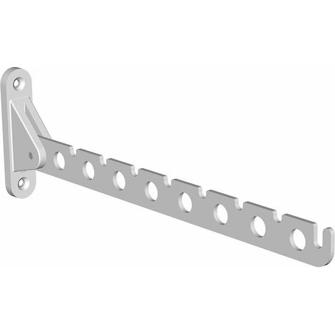 royaluxe - Porte Cintre Mural, Etendoir Mural Rabattable en Acier Inoxydable Sechoir Linge Mural Rabattable Accroche Murale Vêtement Etendoir Mural Pliable Crochet Cintre pour Chambre Salon Balcon, (1/5)