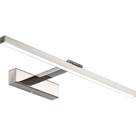 Applique miroir de salle de bain en acier inoxydable, LED, simple, 8W, lumière blanc chaud 40cm (1/5)