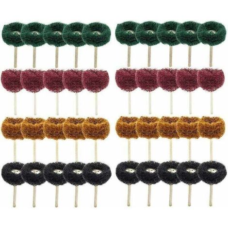 40Pcs 1"(25mm) Roue abrasive Roue de polissage pour Dremel Outil rotatif