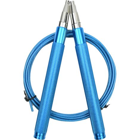 Corde À Sauter Réglable Système Verrouillage Automatique Roulements 360 Degrés Poignée Aluminium Antidérapante Pour Fitness Boxing 1 Pièce (1/5)