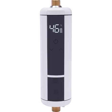 Chauffe Eau Instantané,Chauffe Eau Électrique Sans Réservoir, 3500W Chauffe Eau Mural,Avec Affichage la TempéRature,Température Constante LED,Douche Salle De Bain Cuisine (1/5)