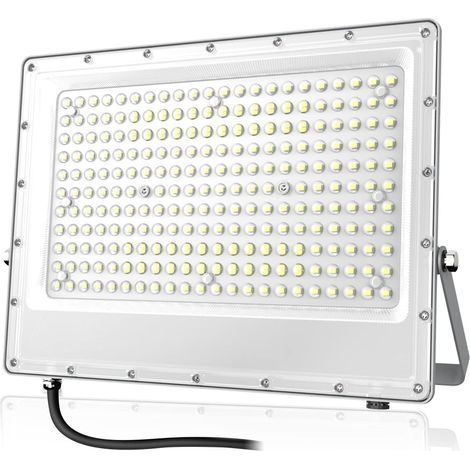 Outdoor LED Floodlight, 200W Aluminum, 20000LM IP65 Waterproof, 6500K White, Garden Garage (1/5)
