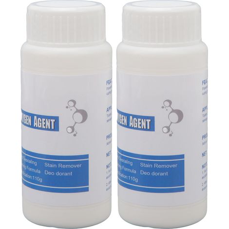 Lot de 2 nettoyants WC en poudre moussante sans contact pour salle de bain et salon de beauté (1/5)