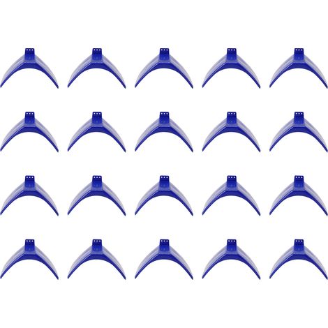 20 Supports en Plastique pour Pigeons, Perchoir à Oiseaux Élevage, Accessoires Volaille