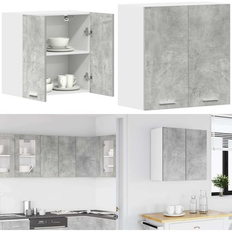 vidaXL Küchenwandschrank Betongrau 60x31x60 cm Holzwerkstoff (1/5)