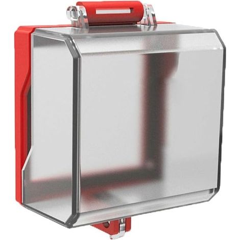 Étui de protection pour interrupteur à bouton-poussoir de type rabattable - Étui de protection pour bouton électrique - Étui de protection pour interrupteur électrique - Étui de protection d'arrêt (1/5)