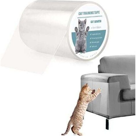 1pcs Cat Sofa Protector Anti Claw Sticker Transparent Sticker Roll Invisible Protector Furniture Table Protector (S:15x100cm) MNS MUMU (1/4)