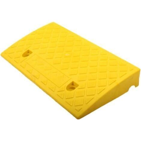 Rampes d'Accès en Caoutchouc Rampes pour Seuil de Porte Rampe de Fauteuil Roulant Rampes d'Accès pour Voiture Moto Rampe Durable 50 27 9cm (1/5)