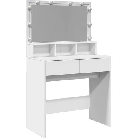 Toeletta con LED Bianca 80x41x134,5 cm vidaXL 678308 (1/5)