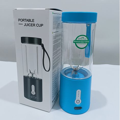 Extracteur de jus (bleu électrique), extracteur de jus portable pour la maison, extracteur de jus multifonctionnel rechargeable (1/5)