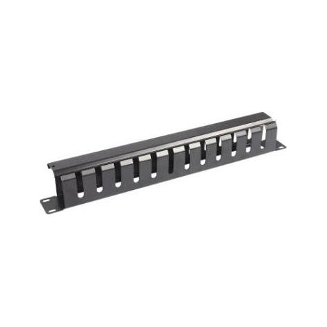 WP Panel Guía Cables con tapa 1U