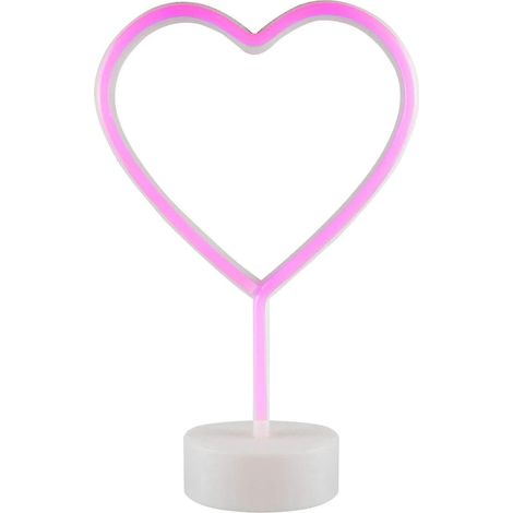 Lampe néon LED en forme de cœur (1/3)