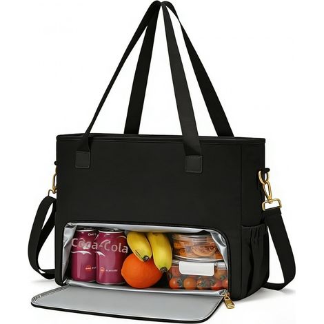 Sac isotherme pour femme, grand format bandoulière ordinateur portable à main multifonction (1/5)
