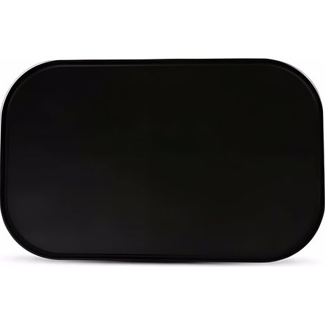 Tapis Gamelle Chat et Chien 44×27 cm, Tapis en Silicone Antidérapant avec Rebords Anti-Débordement, Imperméable et sans BPA, Protège-Sol pour Gamelles d’Eau et de Nourriture (Noir) (1/5)