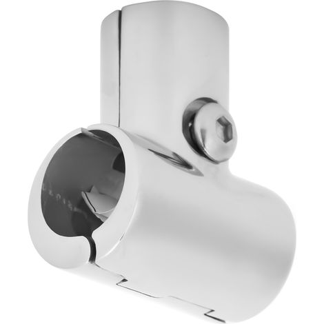 Edelstahl-T-Stück, geteilter 3-Wege-Rohrverbinder für Boote, 22 mm / 0,9 Zoll (1/5)