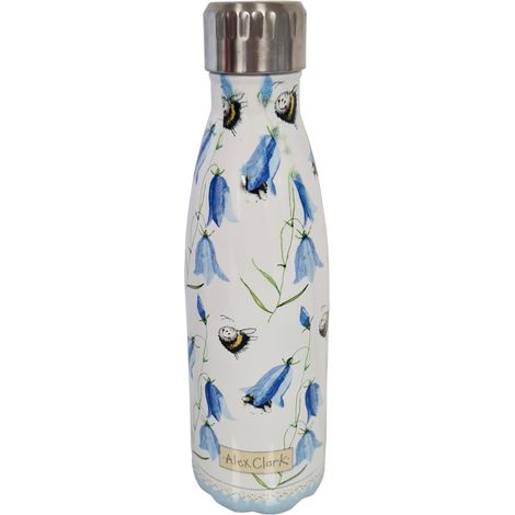 Bouteille isotherme en inox Abeille et campanule par Alex Clark (1/2)